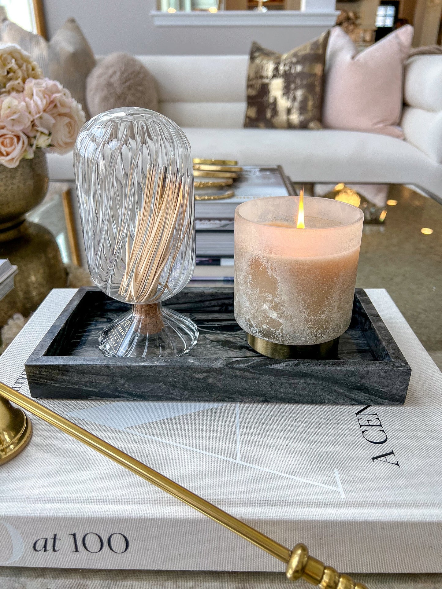 Marble Tray with Edge (2 Colors)