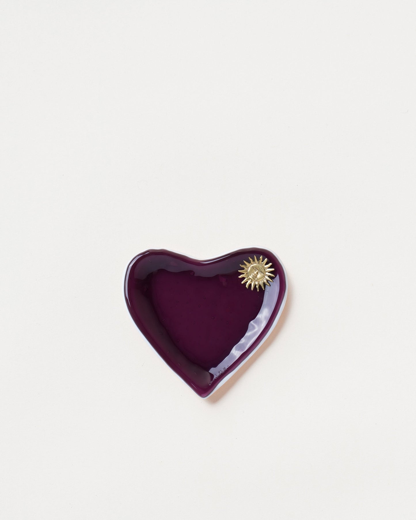Plum Heart Plate/Sun D10cm