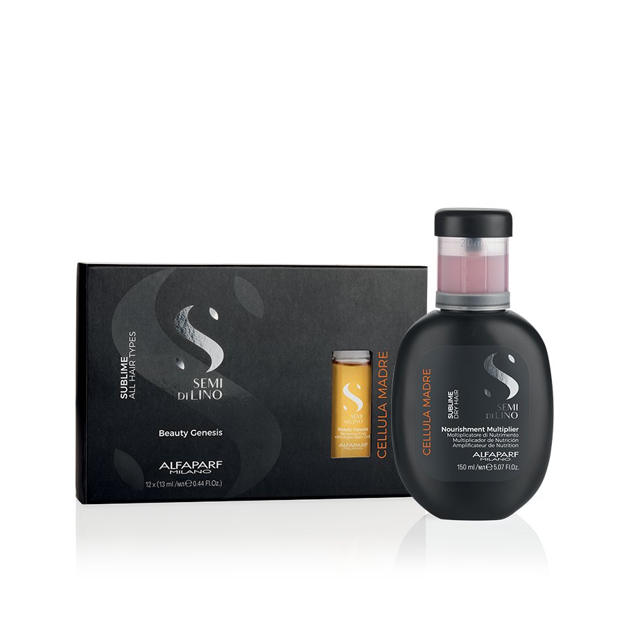Alfaparf Milano Cellula Madre Beauty Genesis 12-vials (12 x 13ml) & Nourishment Multiplier for a Healthy Hair