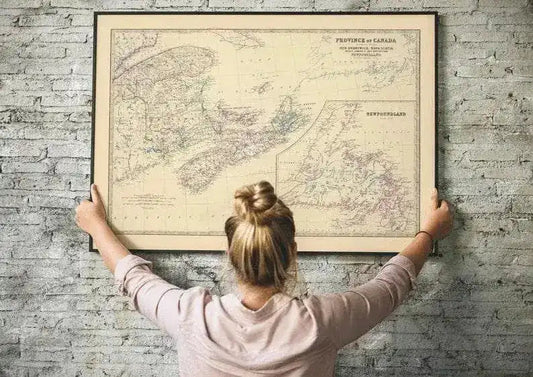 Composite Map of Canada Eastern 1861| Old Map Wall Decor