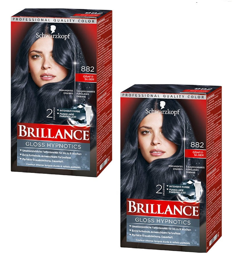 2xPack Schwarzkopf BRILLANCE Intensive Color Cream - 22 Varieties