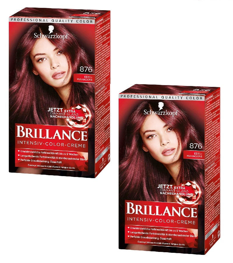 2xPack Schwarzkopf BRILLANCE Intensive Color Cream - 22 Varieties