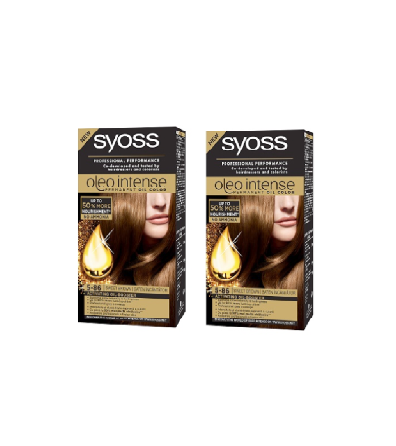 2xPacks Syoss Oleo Professional Performance Intense Oil Hair Coloration - 24 Varieties