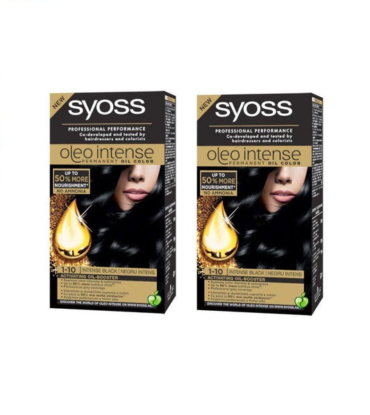 2xPacks Syoss Oleo Professional Performance Intense Oil Hair Coloration - 24 Varieties
