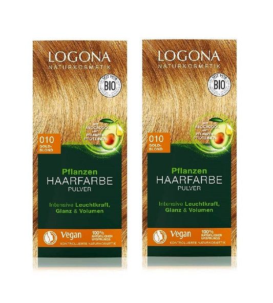 2xPacks Logona Plant Powder Vegan Hair Color for Women - 12 Varieties