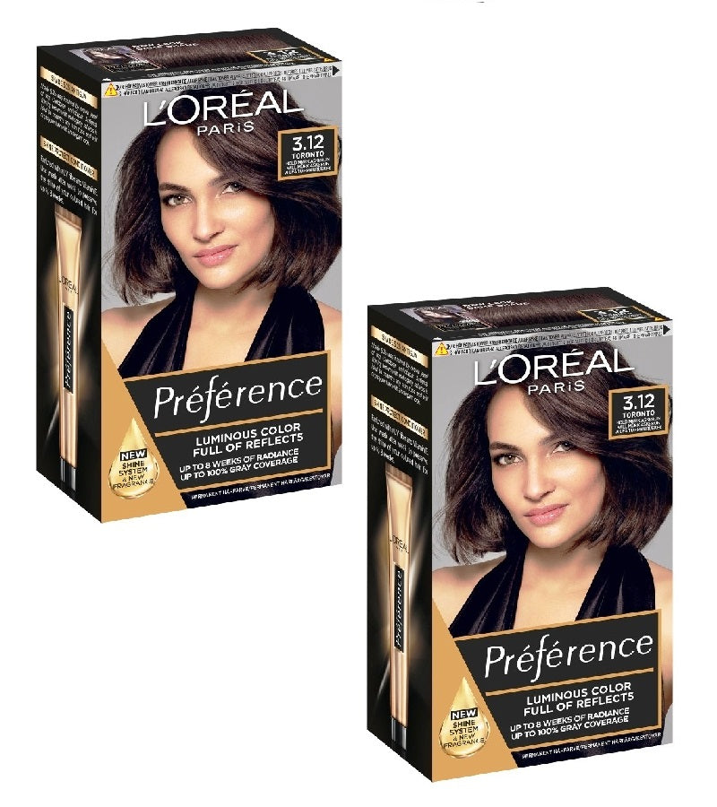 2xPack L'Oréal Paris Préférence Hair Color - 18 Varieties