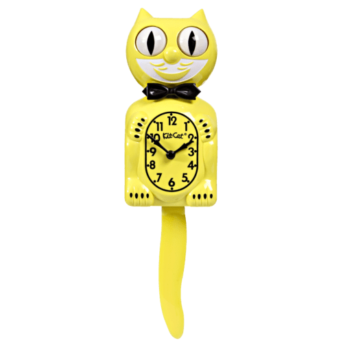 Majestic Yellow Kit Cat Klock
