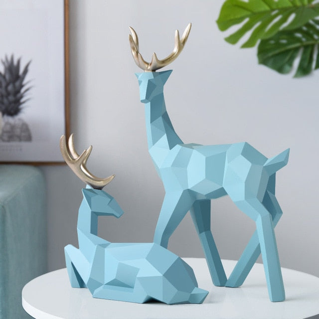 Deer Statue Resin Sculpture - Annizon Home Essentials