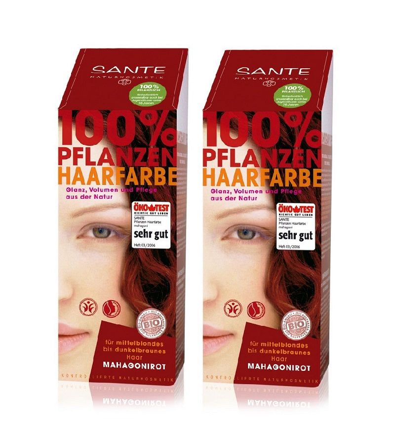 2xPack Sante Plants Powder Hair Color -  Seven Shades - 200 g